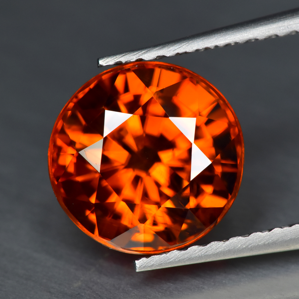 3.90Ct Round _ Vivid Red Color 100% Natural Zircon Gemstone | eBay